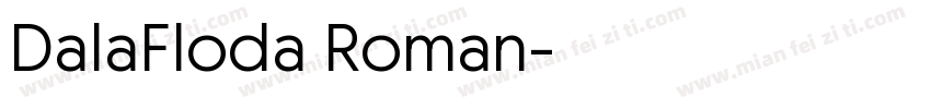 DalaFloda Roman字体转换